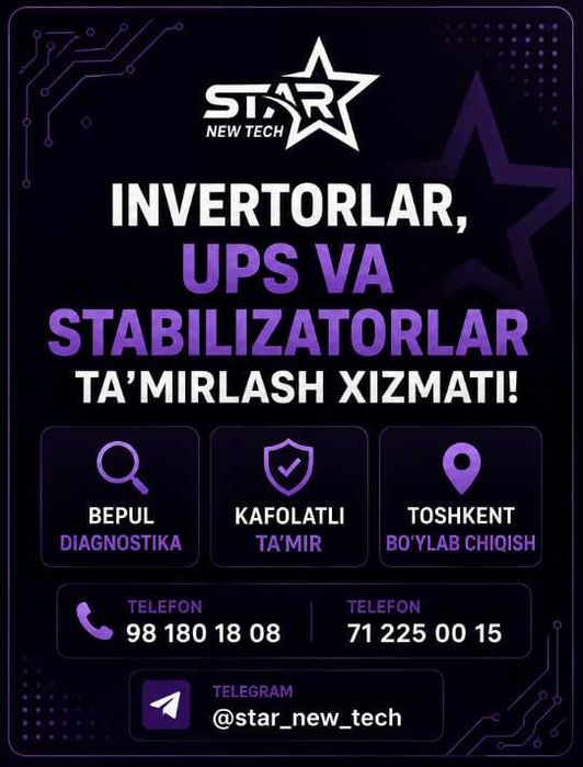 Remont INVERTOR ,  Ups va Stabilizatorlar Ta'miri