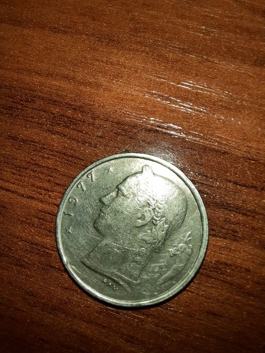 1 франк, Бельгийская монета, 1977