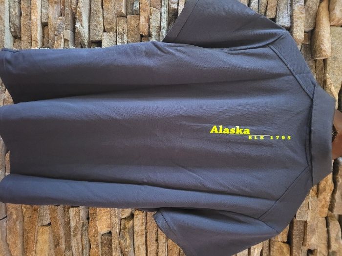 Поло ловна тениска Alaska Elk Glenmore / Нова / Черна / Размер - L