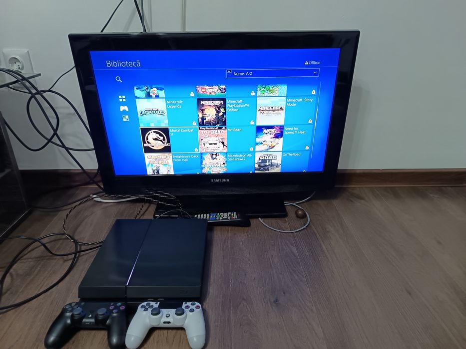 Pachet TV 82CM+ PlayStation 4 PS4 ModaT (FIFA 2026/GTA/Mortal Kombat)