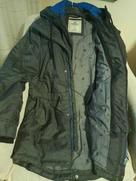 Jacheta barbat groasa, cu gluga detasabila