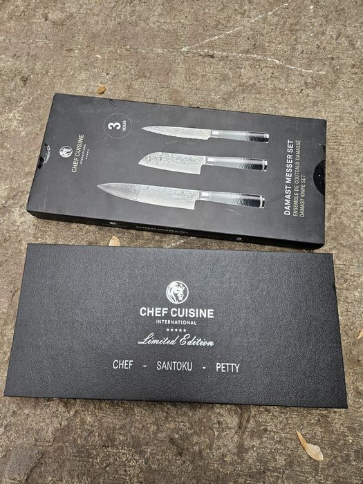 Chef Cuisine International  Set 3 cutite bucatarie otel damasc