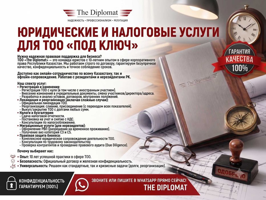 ПОИСК ТОО с лицензией на СМР и ПР, с категорией 2-3, с актами и стажем