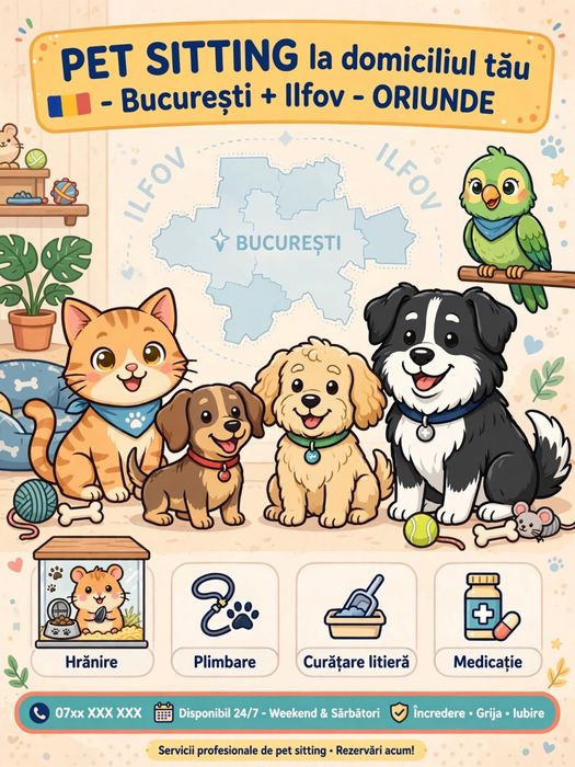 Pet sitter Bucuresti