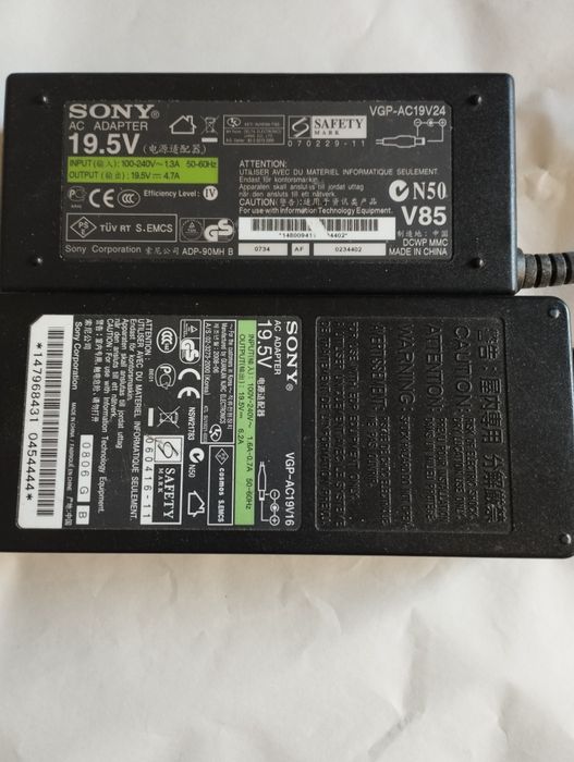 Alimentatoare Sony Laptop,TV 18V/6,11A ;19, 5 V - 4,36 A /4,7 A /6,2A
