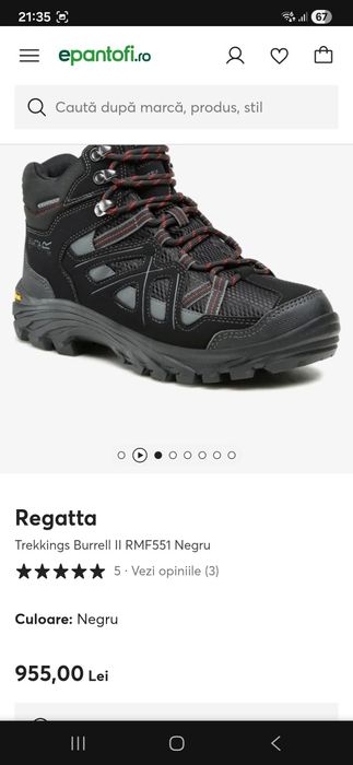 Bocanci barbati munte Regatta Burrel II marimea 42