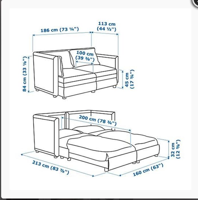 Canapea modulara Ikea Valletuna 3/2/1 locuri