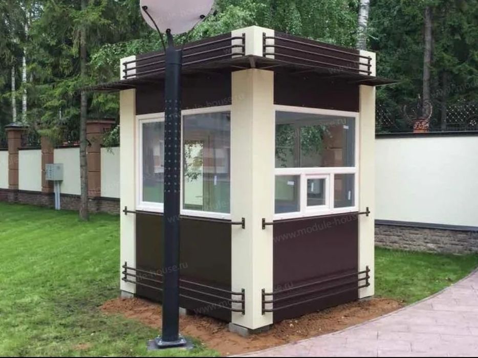 Охранная будка | Пост охраны | Бытовка охранника утеплённая