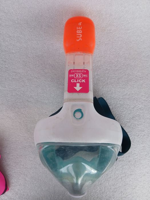 Маска за шнорхелинг easybreath, размер XS, за деца 6-10 години