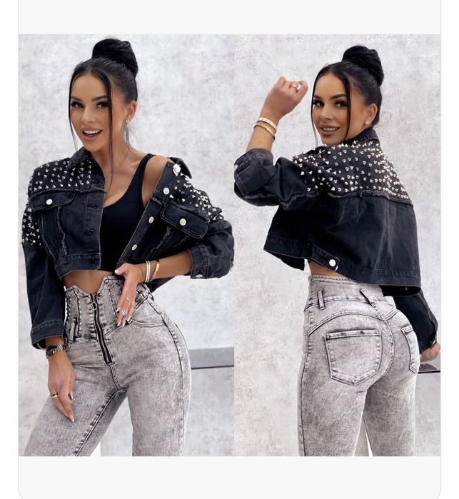 Jacheta denim superba