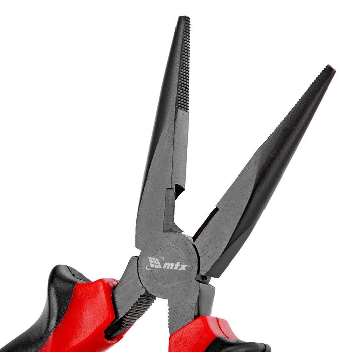 Клещи с удължени полукръгли прави челюсти 180 мм,двукомпонентни дръжки