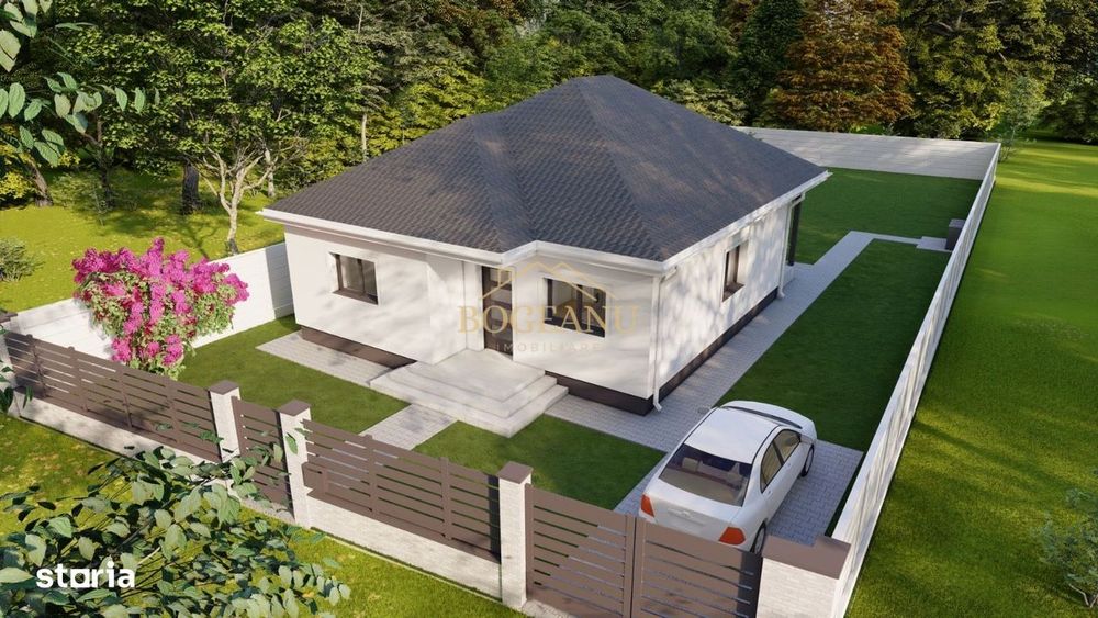 BG124-Teren cu Aut.Constr Proiect Casa parter 614 mp