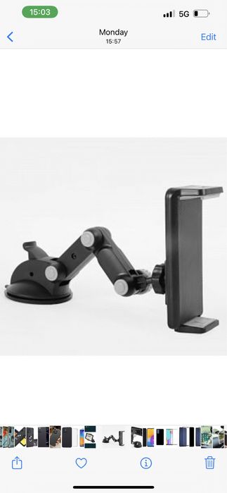Suport Auto Telefon Tableta Reglabil Prindere Bord Geam