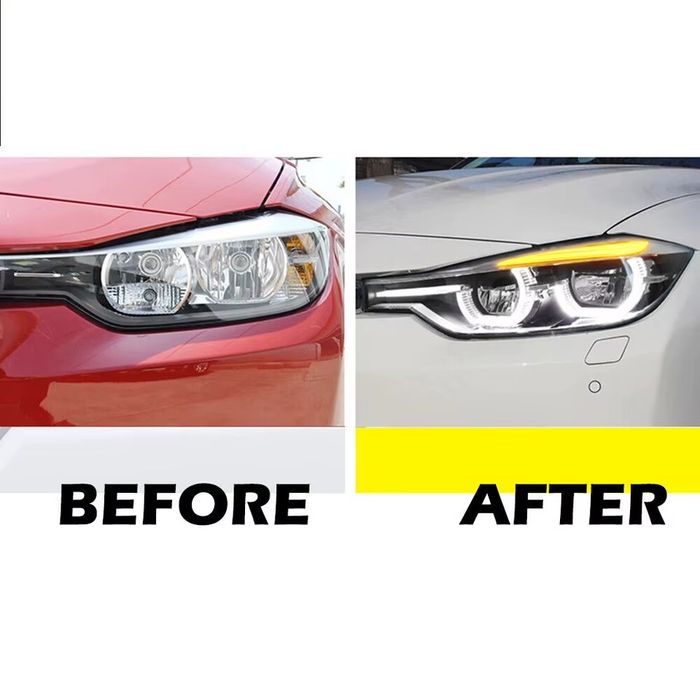 Лед фарове Бмв Ф30/Ф32 Фейс Халогенни