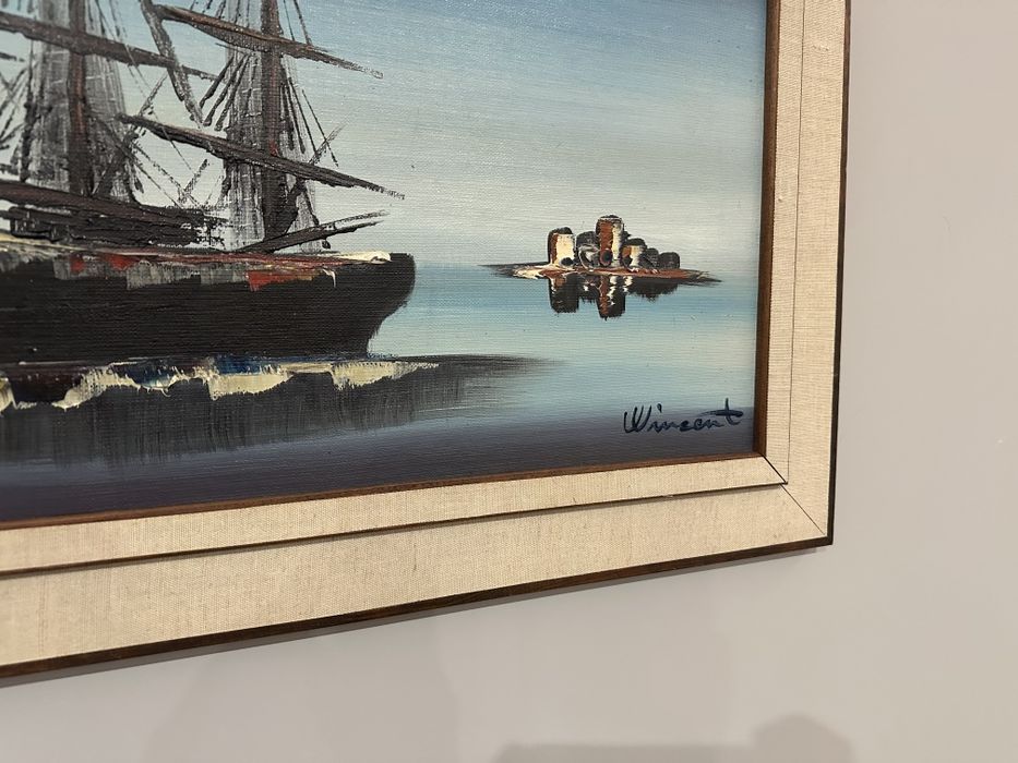 Маслена картина на платно с морски пейзаж – 102 х 42 см