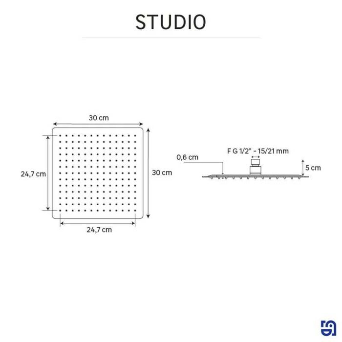 Para de dus Sensea studio fixa