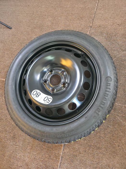 Roata Rezerva MICA SLIM - 145/70/17 - 5x114.3 - OEM Renault Kaleos Arkana Espace Kadjar / Dacia Duster Bigster / Nissan X-Trail NOUA