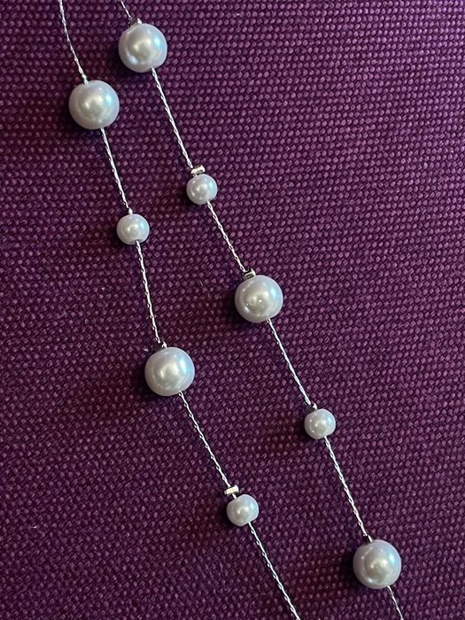 Цепочка с жемчугом длинная