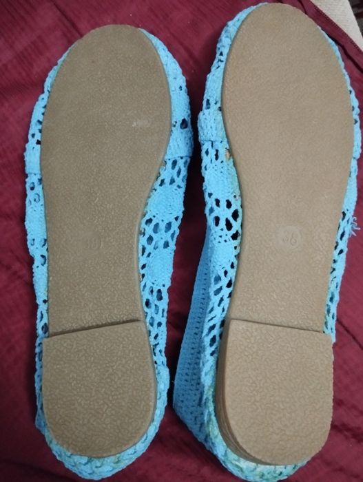 Espadrile turcoaz damă