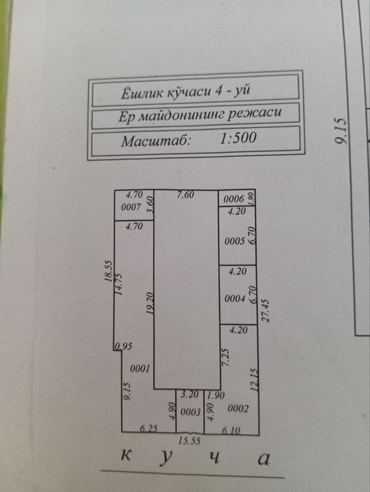 Уй сотилади, продается участок.