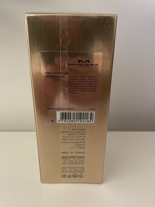 Mancera Oud Lemon Mint 120ml parfum