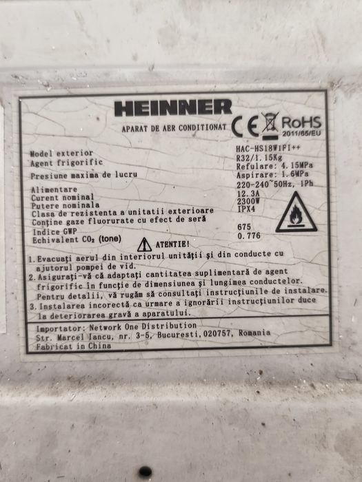 AC aer conditionat Heinner