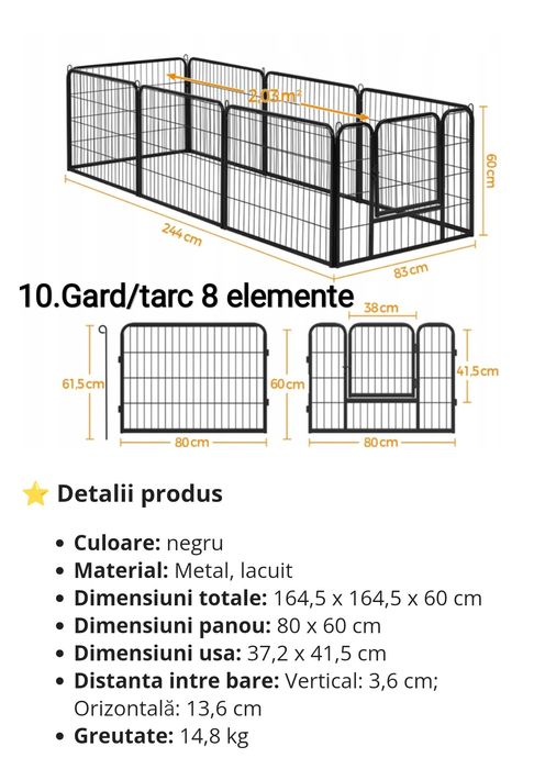 Țarc pentru animale/ gard pentru protecție plante