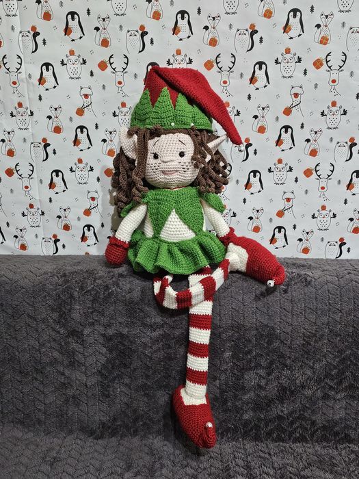 Jucărie croșetată elf