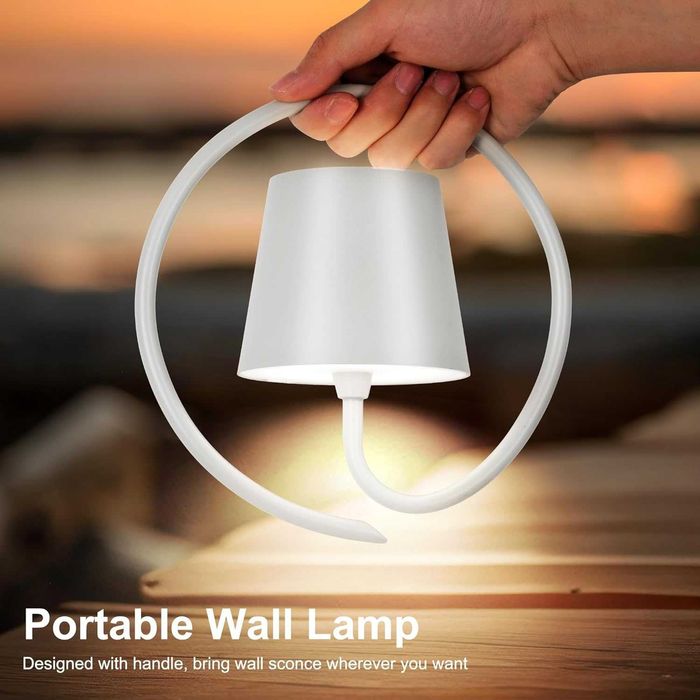 2 бр. Водоустойчиви стенни аплици Faithorse IP54, LED безжични