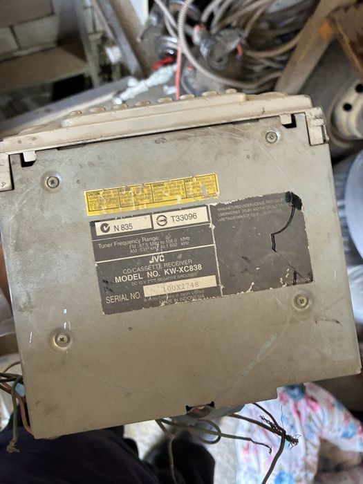 JVC KW-XC838 (кассета + CD + MP3). Магнитафон