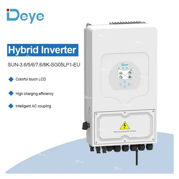 солнечный инвертор DEYE hybrid 10KW 1FAZA 48V