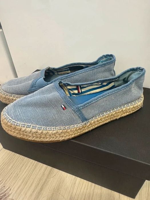 Espadrile Tommy Hilfiger bleu ciel / baby blue mărimea 36 (23 cm)