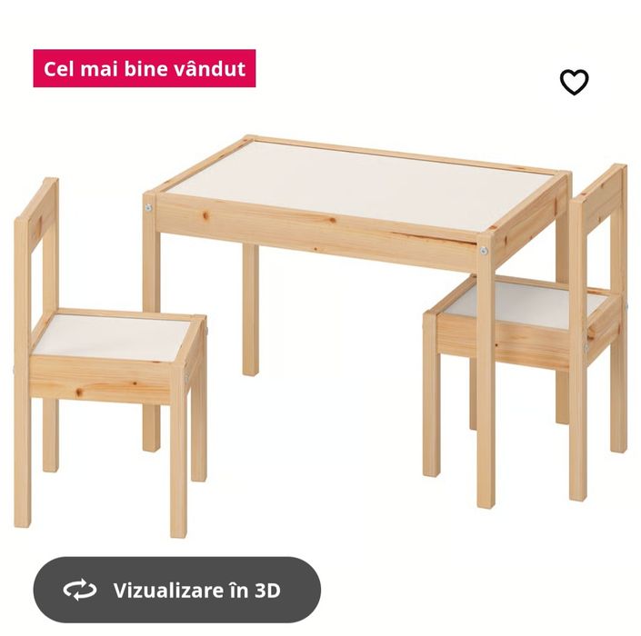 Masuta și 2  scaune copii
