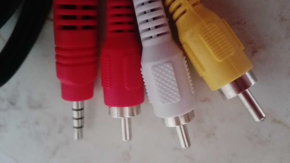 Cablu audio stereo - video,  RCA  - mufa jack 3.5 AV