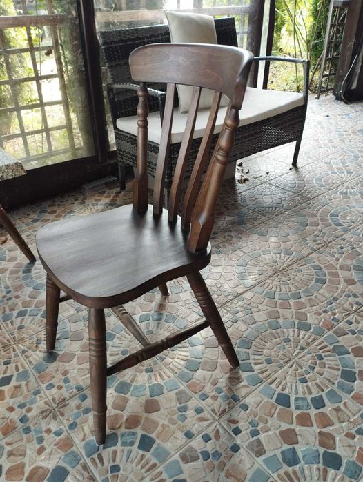 Столове от масивен дъб, 6 бр.