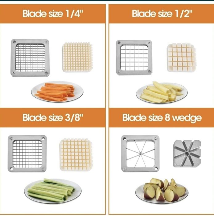 Картофорезачка Професионална в комплект с 3 ножа Чисто нова