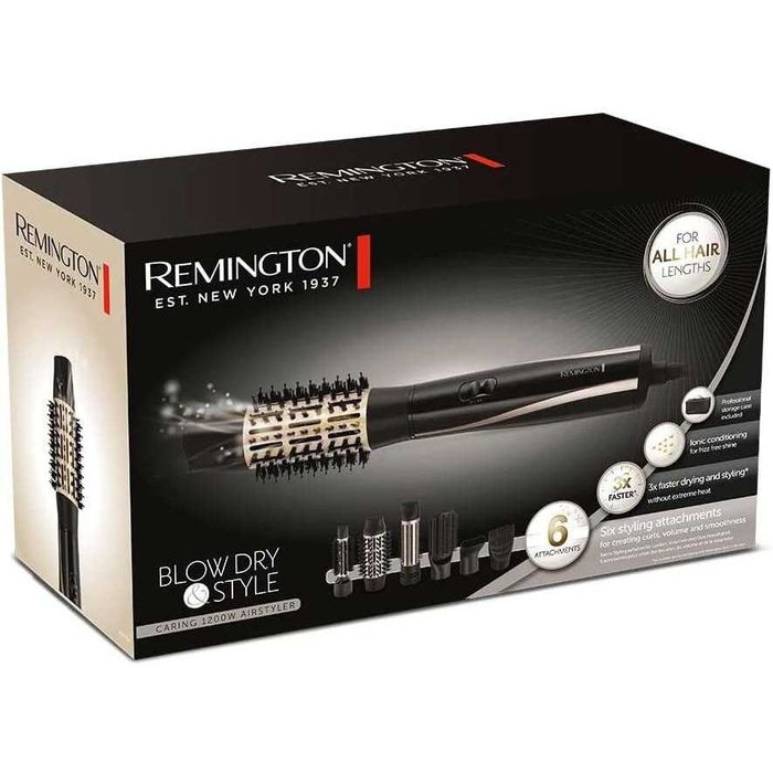 Perie cu aer cald Remington Blow Dry and Style Caring 1200W, AS7700