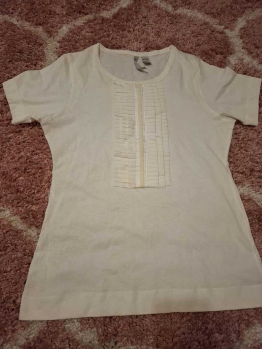 ZARA Бяла Тениска