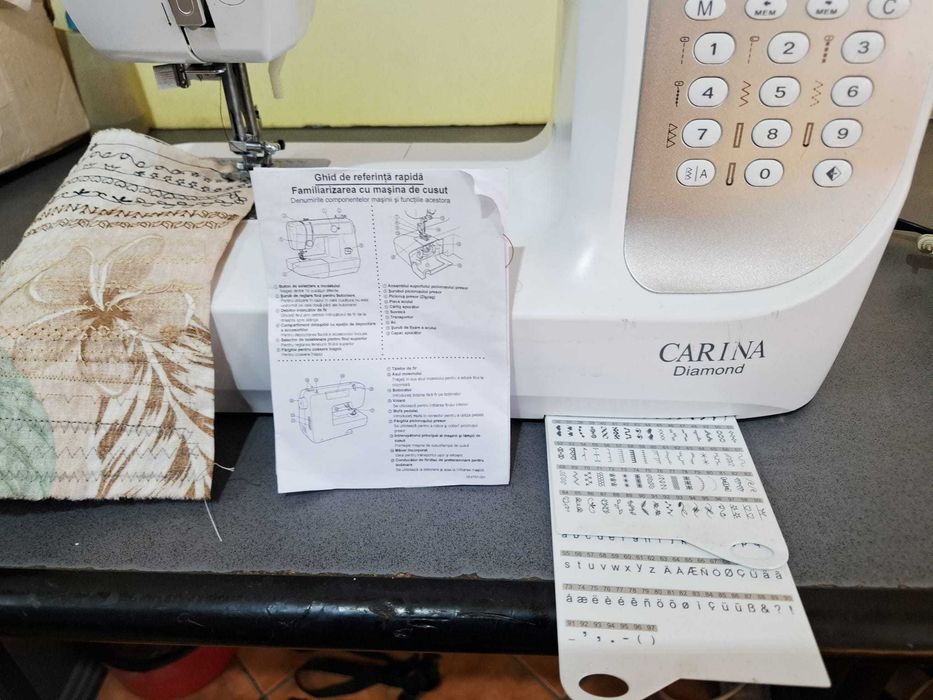 Masina de cusut Carina Diamond cu 97 modele de coasere