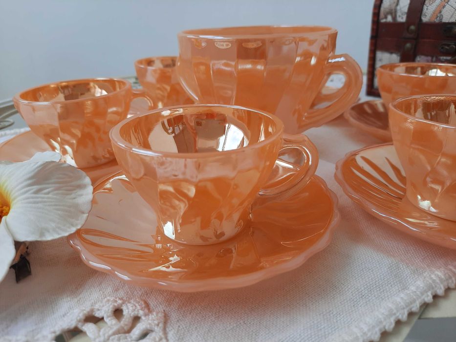 Винтидж сервиз за кафе Anchor Hocking Fire King USA