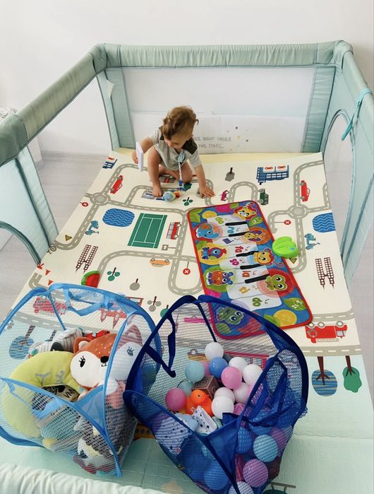 Бебешка кошара за игра 120 x 190 x 69 см