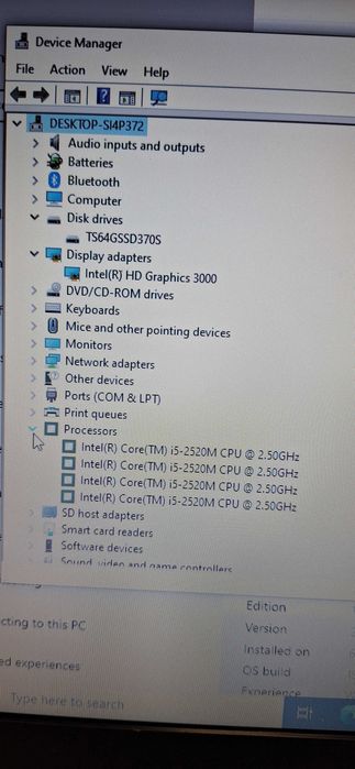 Laptop Dell Latitude E6420  i5  4GB RAM  SSD 64GB HDMI Windows 10