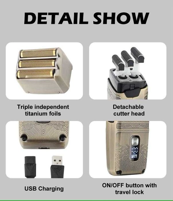 VGR-V-335 Професионален шейвър Глава и Брада