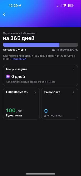 Продам абонемент в 1fit
