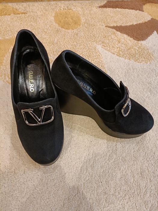 Pantofi din piele naturală, întoarsă
