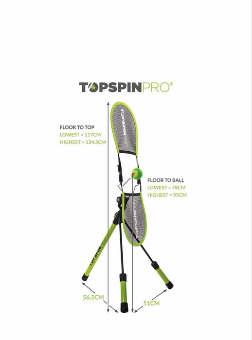 Aparat antrenament tenis TOPSPINPRO – pentru exersarea loviturilor