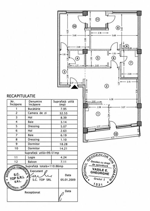 Apartament 3 Camere 111Mp | Elite Residence | Erou Iancu Nicolae | Pip