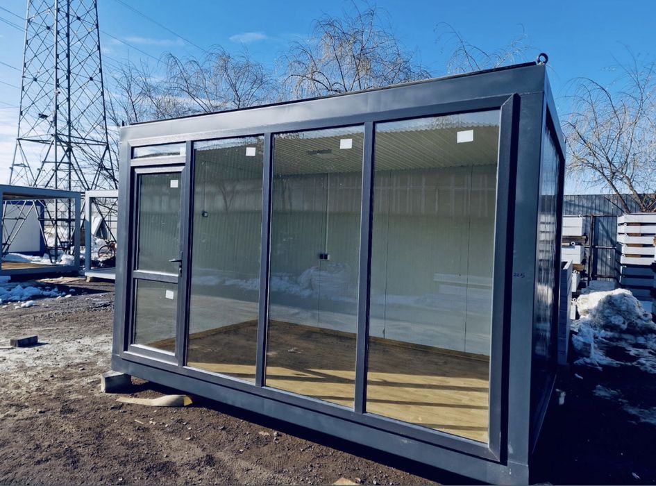 container vitrina gri antracit 4000x2400