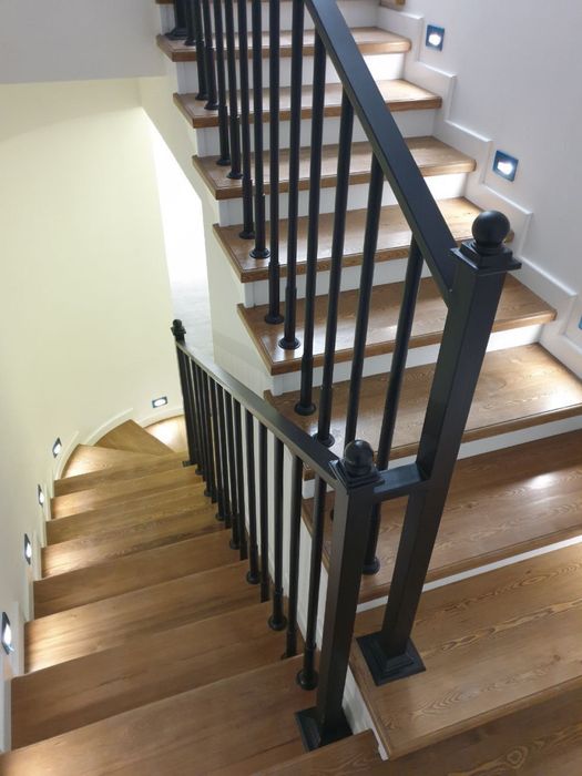 Перила в стиле хайтек и лофт
