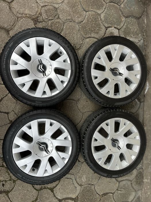 Jante aliaj 4x108, anvelope iarna 205/50 R17 Citroen C3, C4, C5, Xsara
